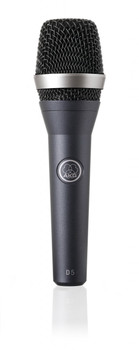AKG, D5 professional dynamic microphone for lead and backing vocals on stage with clear, powerful, feedback-resistant performance, (3138X00070)