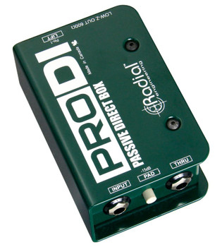 Radial Engineering Passive DI for high-output acoustic instruments, guitar, bass, and keyboards, designed for clean signal conversion, (R800 1100)