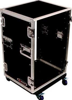 Odyssey 16U Pro Amp Rack with Casters (FZAR16W)