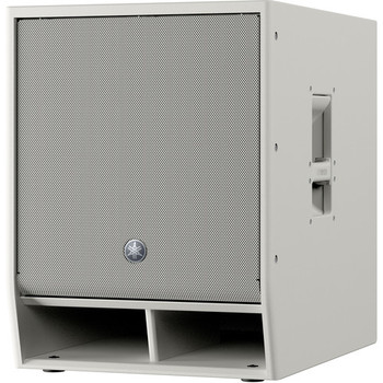 Yamaha DXS15XLFW Special Order Powered Subwoofer, 15", 1,600W, 33–150Hz, 1-3/8" Pole Mount, White Finish (DXS15XLFW)