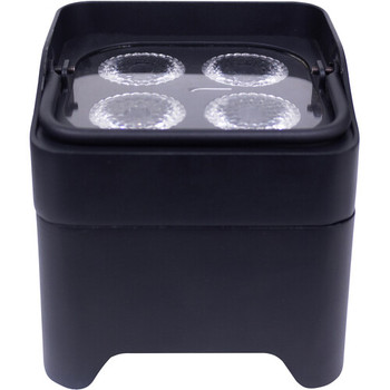 ColorKey MobilePar Mini HEX 4 Black Compact Wireless LED Par Light with HEX Color Mixing for Portable Stage Lighting Applications (CKW-6020B)