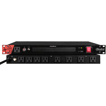 Radial Engineering 19" Rack Mount Power Conditioner/Surge Suppressor with LED Lighting, designed for power protection and distribution, (R800 5005)