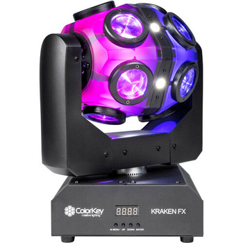 ColorKey Kraken FX Multi-Effect LED Lighting Fixture with Dynamic Effects for Stage and Event Applications (CKU-1070)