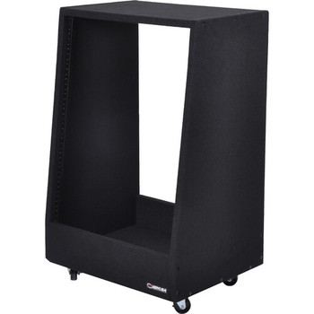 14U Carpeted Pro Studio Rack with Wheels (CRS14WSS)