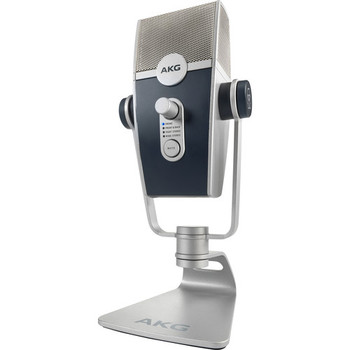 AKG, Lyra USB condenser microphone for recording, streaming, podcasting, and clear studio-quality vocals with plug-and-play USB connectivity, (C44-USB)