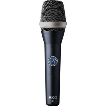 AKG, C7 handheld condenser microphone with 24-karat gold-plated capsule, shock-mounted design, and rugged housing for clear and reliable live vocal performance, (3438X00010)