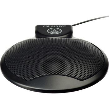 AKG, CBL410 PCC black plug-and-play boundary (PCC) desktop microphone for PC/laptop conferencing and VoIP use, cascadable design for expanded conference setups, (3177H00010)