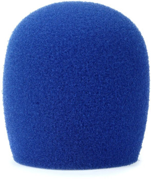 Shure A58WS-BLU Blue Foam Windscreen for All Shure Ball-Type Microphones (A58WS-BLU)