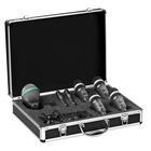 AKG, Drumset Concert 1 high-performance drum microphone set including D112 MKII, C430, and D40 microphones with stand adapters and clamps for complete drum kit miking, (2581H00160)