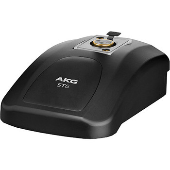 AKG, ST6 professional tabletop stand for use with all 3-pin XLR microphones for stable desktop placement in conferencing and speech applications, (2966H00040)
