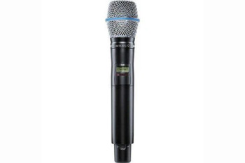 Shure AD2/B87C-X55 Wireless Handheld Transmitter with BETA 87C Capsule, X55 Band (941–960 MHz) (AD2/B87C=-X55)