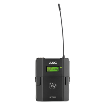AKG, DMS800 DPT800 BD1 professional wireless bodypack transmitter for microphone and instrument applications, featuring reliable RF performance and compact design, (3382H00100)