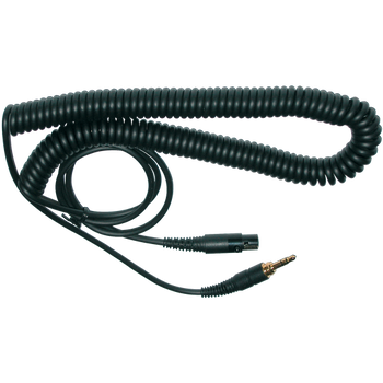 AKG, EK500 S coiled 5m (10ft) cable with mini XLR and 1/8-inch mini jack connectors for microphone, headset, and wireless audio applications, (6000H10100)