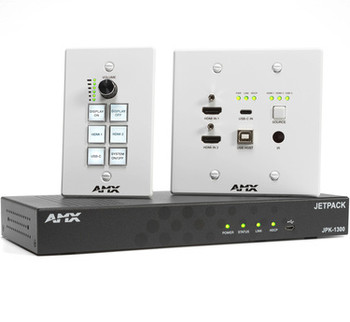 AMX HARMAN JPK-1300 Jetpack 3x1 Switching, Transport, and Control Solution for K12 Classrooms and Small-to-Medium Meeting Spaces, US & AU Version (AMX-VTK0001)