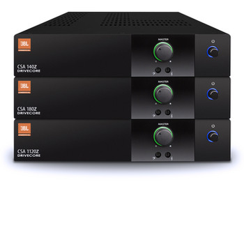 JBL NCSA180Z-U-US 80W DriveCore Amplifier, Fanless 1U Half-Rack with 4Ω/8Ω/70V/100V Support and Mounting Kit, (NCSA180Z-U-US)