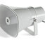 JBL 15W Paging Horn Loudspeaker with 1.3" Phenolic Diaphragm, 70V/100V Multi-Tap Transformer, IP65 Rating, and Wall-Mount Bracket, White (CSS-H15)