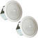 JBL Professional Series Control 14C/T Two-Way 4" Coaxial Ceiling Loudspeakers (White, Pair)