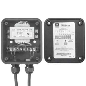 JBL MTC-CBT-70T Bolt-On Transformer Module for CBT 70J-1/70JE-1, 120W 70V/100V Multi-Tap Transformer, Black, (MTC-CBT-70T)