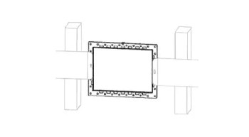 JBL WB8 Rough-In Frame for Control 128W/WT In-Wall Loudspeakers, New Construction Wall Stud Installation Accessory, (WB8)