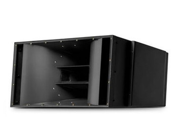 JBL Two-Way Horn-Loaded Line Array Loudspeaker System with Dual 10" LF Woofers, Triple 0.8" Exit HF Drivers, 65° Horizontal Horn Coverage Pattern, IP55 Weather Protection, Fiberglass Enclosure, Black Finish (VLA-C265-BK)