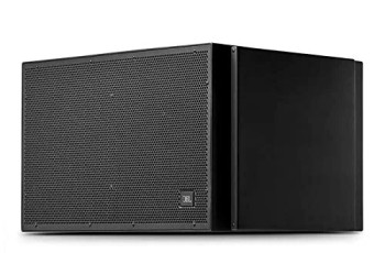 JBL VLA Compact Series Subwoofer with Dual 15" Differential Drive® Transducers, IP55 Weather Protection, Fiberglass Enclosure, Stainless Steel Components, Black Finish (VLA-C125S-BK)
