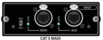 Soundcraft Dual Port Cat 5 MADI Card for Digital Mixing Consoles with High-Speed Multichannel Audio Networking, Extended System Connectivity, and Professional Live Sound Integration Applications (A520.005000SP)