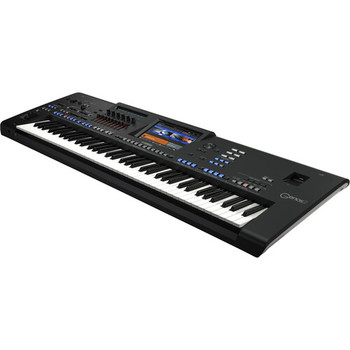 Yamaha GENOS2 76-key flagship arranger keyboard. Includes built-in power adapter