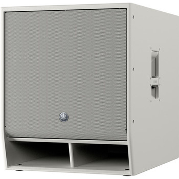 Yamaha DXS18XLFW Special Order Powered Subwoofer, 18", 1,600W, 30–150Hz, 1-3/8" Pole Mount, White Finish (DXS18XLFW)
