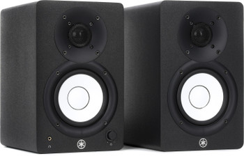 Yamaha 4.5-inch Powered Studio Monitors in Black, 52W, 60–22kHz, designed for accurate nearfield monitoring in music production and content creation, (HS4 B)