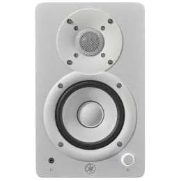 Yamaha 4.5-inch Powered Studio Monitors in White, 52W, 60–22kHz, designed for accurate nearfield monitoring in music production and content creation, (HS4 W)