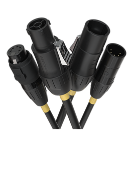 CHAUVET Professional Riglink TR1 DMX Combo IP Cable (10') (RIGLINKCOMBO10FT)