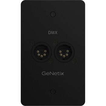 CHAUVET Professional GeNetix Wall-Mount Dual-Port Male XLR DMX Connector (GENETIXDMXWALLDMUS)