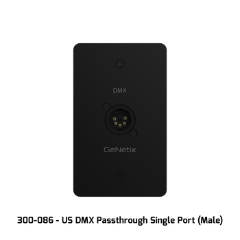 CHAUVET Professional GeNetix Wall-Mount Single-Port Female XLR DMX Connector (GENETIXDMXWALLSFUS)