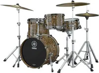 Yamaha LH8F30JUCS UZU CHARCOAL 3PC BEBOP SHELL LIVE CUSTOM HYBRID OAK: LHB-1814, LHT-1208, LHF-1413, CL-945LBW