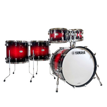 Yamaha PHXK2F40BCS PHX Series Pre-Configured Drum Set - Black Cherry Sunburst - 4 Piece - Tom Mount - Includes PHXB-2218M, PHXT-1007M, PHXT-1208M, PHXF-1615M, TH-945B