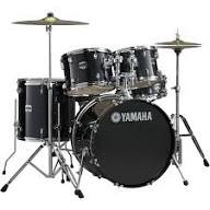 Yamaha PHXK2F70SOB PHX Pre-Configured Drum Kit - Solid Black - 7 Piece - PHX Maple Shells - Tom Mount Configuration Included