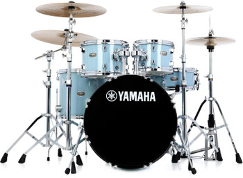 Yamaha Rydeen 5-piece Drum Shell Pack in Gloss Pale Blue finish, designed for versatile performance and powerful acoustic sound, (RDP0F5GPU)