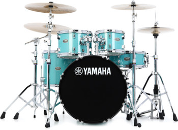 Yamaha Rydeen 5-piece Shell Pack in Turquoise Glitter finish, designed for versatile performance and powerful acoustic sound, (RDP0F5TQC)