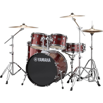Yamaha, RDP0F56WBGG Burgundy Glitter Rydeen, 5-Piece Drum Set with HW-680W (20" BD Configuration)