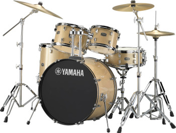 Yamaha Rydeen 5-piece Shell Pack in Champagne Glitter finish, designed for versatile performance and powerful acoustic sound, (RDP2F5CPG)