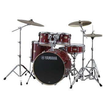 Yamaha, Stage Custom Birch 5-Piece Shell Pack Cranberry Red, SBP2F56WCR