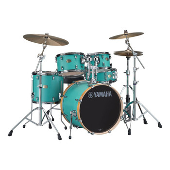 Yamaha, Stage Custom Birch 5-Piece Shell Pack Matte Surf Green, SBP2F57MSG