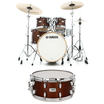 Yamaha, Tour Custom 5-Piece Drum Set with Matching Snare, TMP0F56CHS