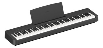 Yamaha, Black 88-Key Digital Piano with Bluetooth Audio, GHC Action, PA-150 Power Adapter, and Sustain Foot Switch, (P145BT)