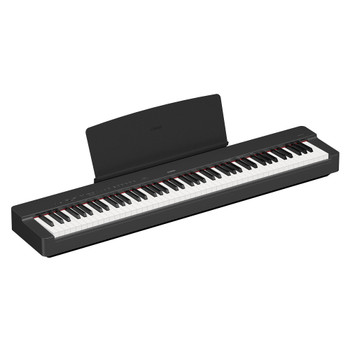 Yamaha P225B Black 88-key mid-range digital piano with GHC action. Includes PA150 power adapter and sustain foot switch