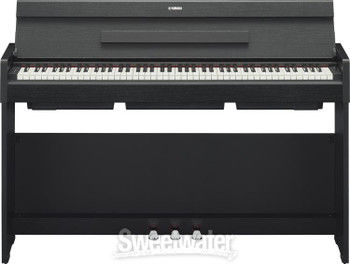 Yamaha YDPS35B Black slim console digital piano. Includes PA150 power adapter. BB1 piano bench sold separately