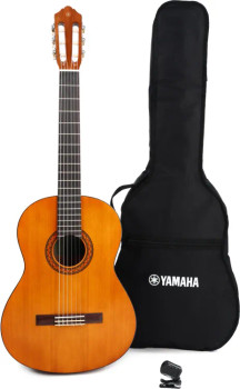 Yamaha, GigMaker C40II Classical Guitar Pack in Natural Finish with Essential Accessories for Beginners, (C40 PKG)