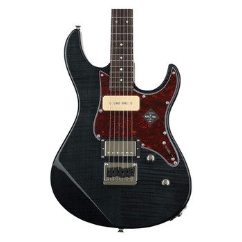Yamaha, Pacifica Professional Electric Guitar in Translucent Black with Flame Maple Top, Humbucker/P90-style Versatility, and High-Performance Player Neck, (PAC611HFM TBL)