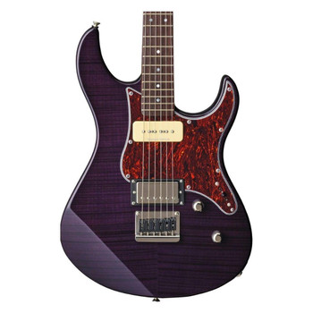 Yamaha, Pacifica Professional Electric Guitar in Translucent Purple with Flame Maple Top, Humbucker/P90-style Versatility, and High-Performance Player Neck, (PAC611HFM TP)