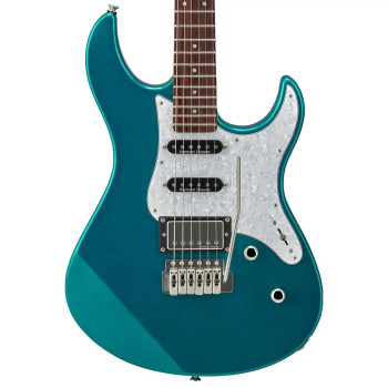 Yamaha, Pacifica Professional Electric Guitar in Teal Green Metallic with Flame Maple Top, HSS Seymour Duncan Pickup Configuration, and High-Performance Player Neck, (PAC612VIIX TGM)